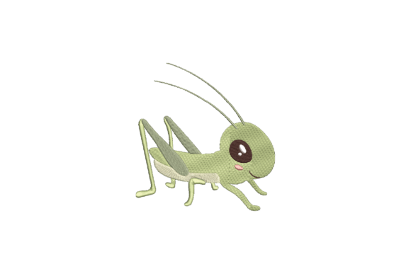 Grasshopper: A Charming Embroidery Design for Handmade Gifts