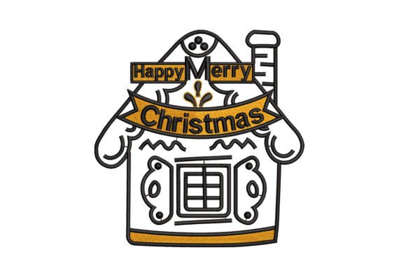 Review: Happy Merry Christmas House Embroidery Design