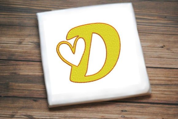 Review: Letter D with Beautiful Heart Design