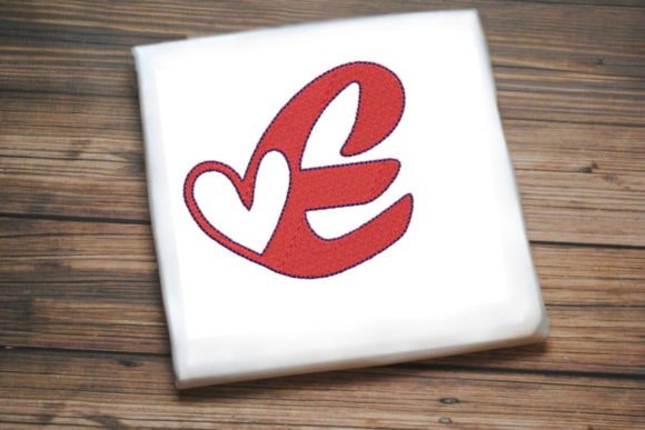 Review: Letter E with Beautiful Heart Embroidery