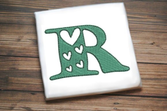 Reviewing the Alphabet Letter R Multi Heart Design