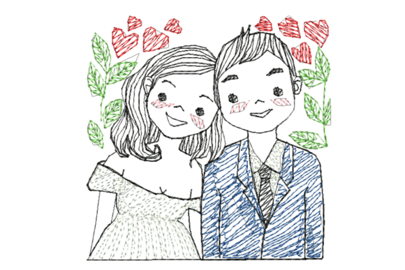 Reviewing Valentine: A Line-Style Embroidery Design for Real Projects